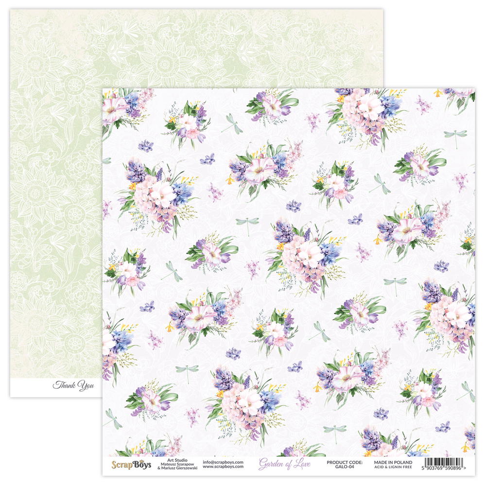 ScrapBoys Garden Of Love 12x12 Inch Paper Pack (GALO-08) (OUTLET) ScrapBoys Garden Of Love 12x12 Inch Paper Pack (GALO-08) (OUTLET)