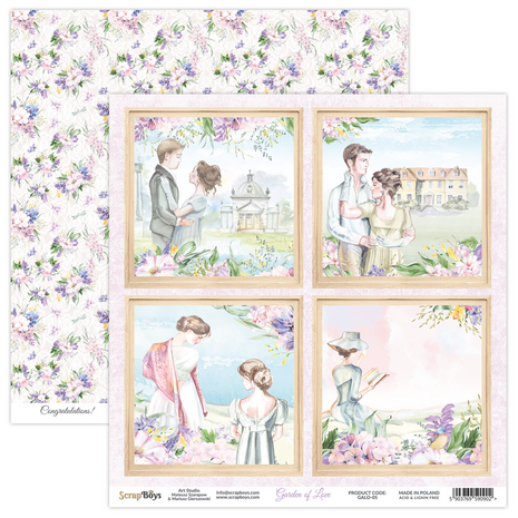 ScrapBoys Garden Of Love 12x12 Inch Paper Pack (GALO-08) (OUTLET) ScrapBoys Garden Of Love 12x12 Inch Paper Pack (GALO-08) (OUTLET)