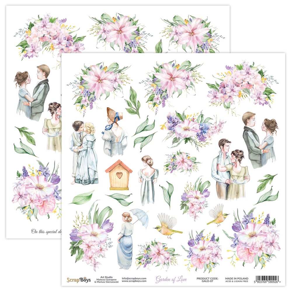 ScrapBoys Garden Of Love 12x12 Inch Paper Pack (GALO-08) (OUTLET) ScrapBoys Garden Of Love 12x12 Inch Paper Pack (GALO-08) (OUTLET)