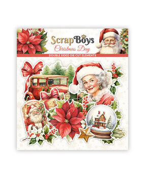ScrapBoys Christmas Day Double Sided Die Cut Elements (43 pcs) (SB-CHDA-12) (OUTLET)