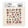ScrapBoys Happy Christmas Double Sided Die Cut Elements (40pcs) (SB-HACH-12) (OUTLET)