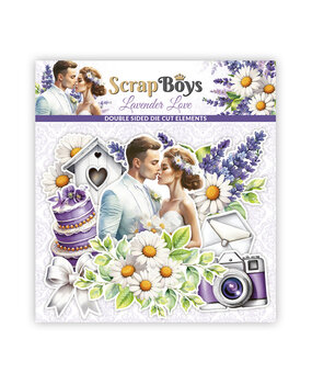 ScrapBoys Lavender Love Double Sided Die Cut Elements (47pcs) (SB-LALO-12) (OUTLET)