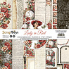 ScrapBoys Lady in Red 6x6 Inch Paper Pad (SB-LARE-09) (OUTLET)