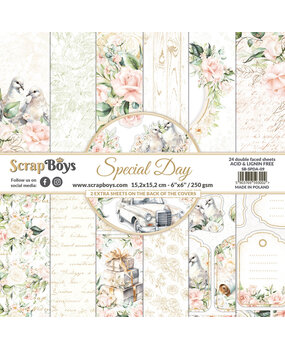 ScrapBoys Special Day 6x6 Inch Paper Pad (SB-SPDA-09) (OUTLET)