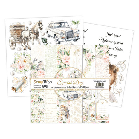 ScrapBoys Special Day 6x6 Inch Paper Pad (SB-SPDA-09) (OUTLET)