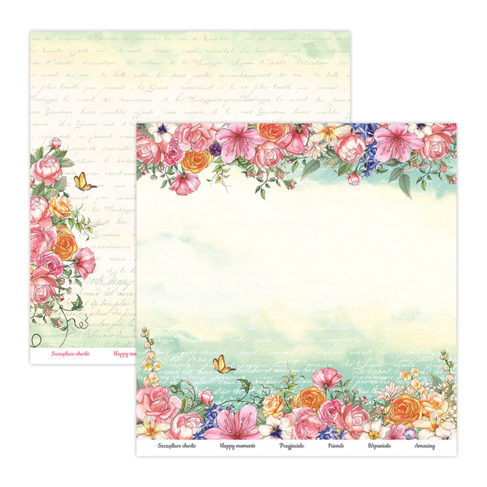 ScrapBoys Spring Flowers 12x12 Inch Paper Pack (SPFL-08) (OUTLET)