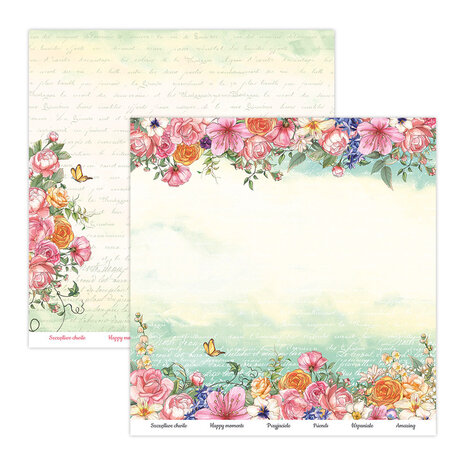 ScrapBoys Spring Flowers 12x12 Inch Paper Pack (SPFL-08) (OUTLET)