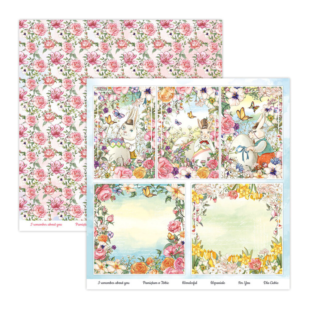 ScrapBoys Spring Flowers 12x12 Inch Paper Pack (SPFL-08) (OUTLET)