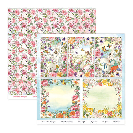 ScrapBoys Spring Flowers 12x12 Inch Paper Pack (SPFL-08) (OUTLET)