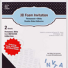 Scrapbook Adhesives 3D Foam Invitation White (2sheets) (03026) (OUTLET)