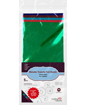 Scrapbook Adhesives Metallic Transfer Foil Sheets Variety (5pcs) (01401) (OUTLET)