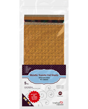 Scrapbook Adhesives Metallic Transfer Foil Sheets Holographic (5pcs) (01402) (OUTLET)