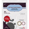 Scrapbook Adhesives 3D Foam Circle Frames Black (26pcs) (01406-10) (OUTLET)