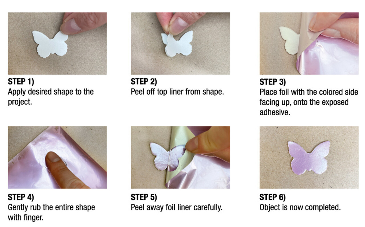 Scrapbook Adhesives Metallic Transfer Foil Sheets 5x4 Inch Basic Colors (5pcs) (01410-10) (OUTLET)