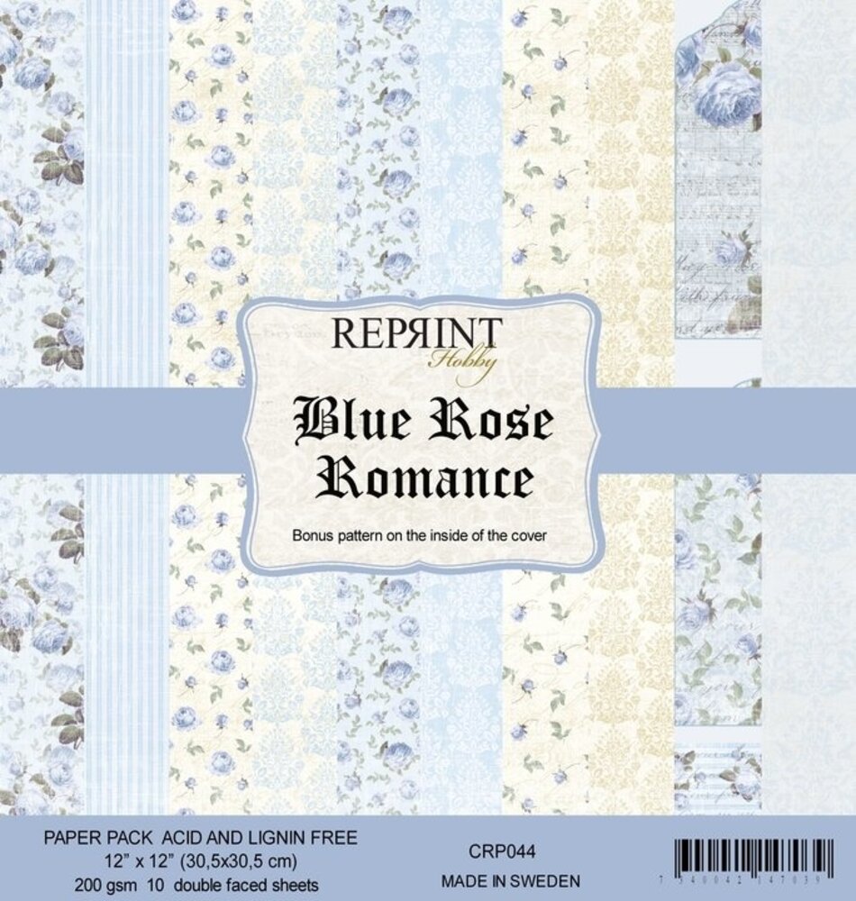 Reprint Blue Rose Romance 12x12 Inch Paper Pack (CRP044) (OUTLET)