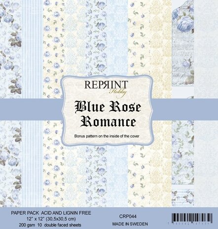 Reprint Blue Rose Romance 12x12 Inch Paper Pack (CRP044) (OUTLET)