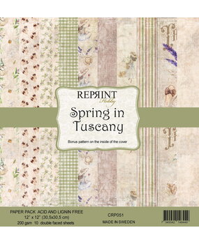 Reprint Spring in Tuscany 12x12 Inch Paper Pack (CRP051) (OUTLET)