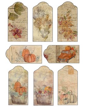 Reprint Vintage Fall A4 Cutouts (KP0085) (OUTLET)