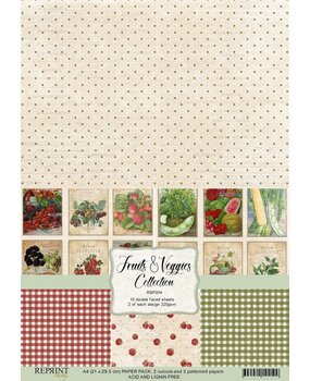 Reprint Fruits & Veggies Collection A4 Paper Pack (RBP004) (OUTLET)