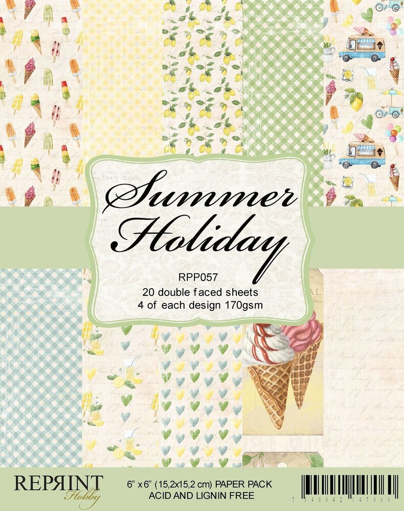 Reprint Summer Holiday Collection 6x6 Inch Paper Pack (RPP057) (OUTLET)