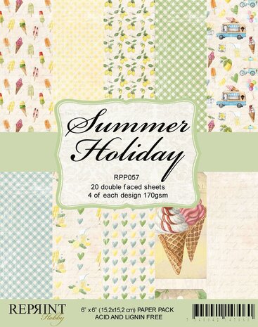 Reprint Summer Holiday Collection 6x6 Inch Paper Pack (RPP057) (OUTLET)