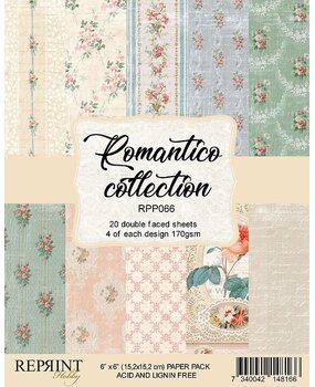 Reprint Romantico Collection 6x6 Inch Paper Pack (RPP066) (OUTLET)