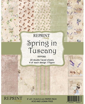 Reprint Spring in Tuscany 6x6 Inch Paper Pack (RPP068) (OUTLET)