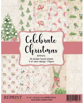 Reprint Celebrate Christmas 6x6 Inch Paper Pack (RPP075) (OUTLET)