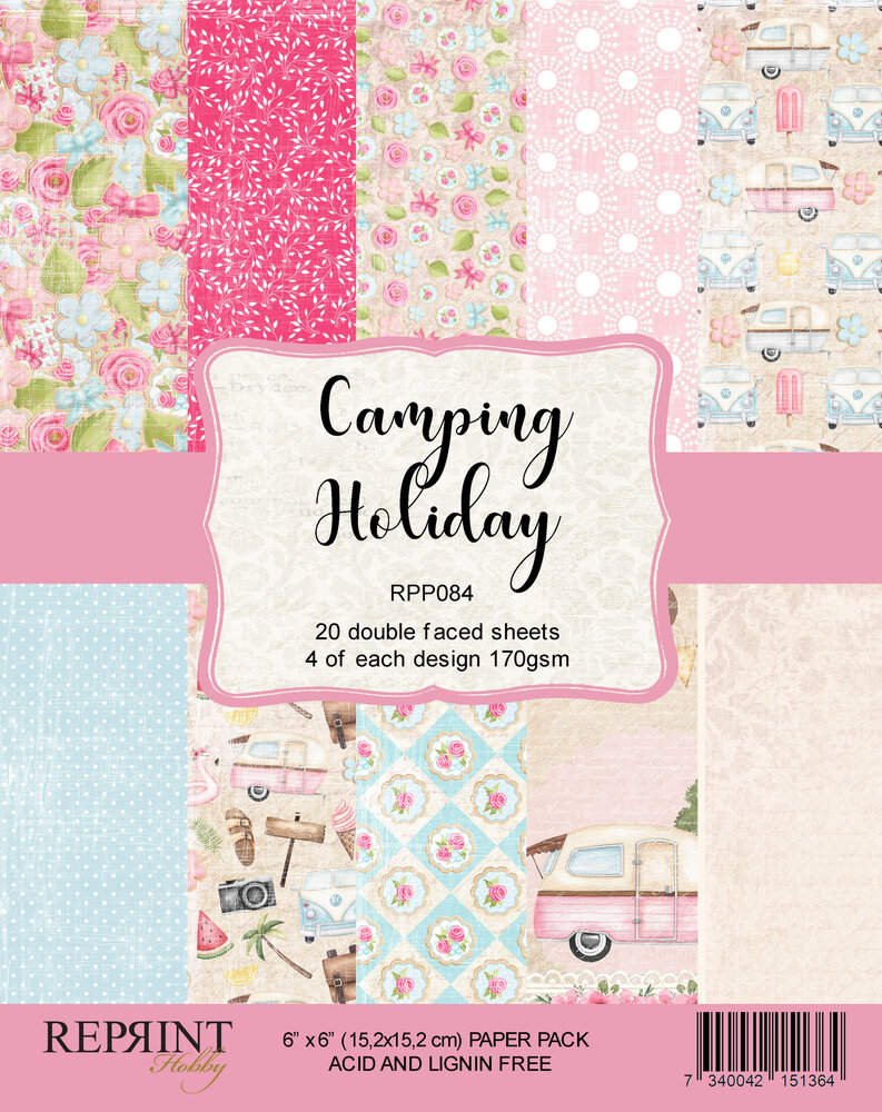 Reprint Camping Holiday 6x6 Inch Paper Pack (RPP084) (OUTLET)