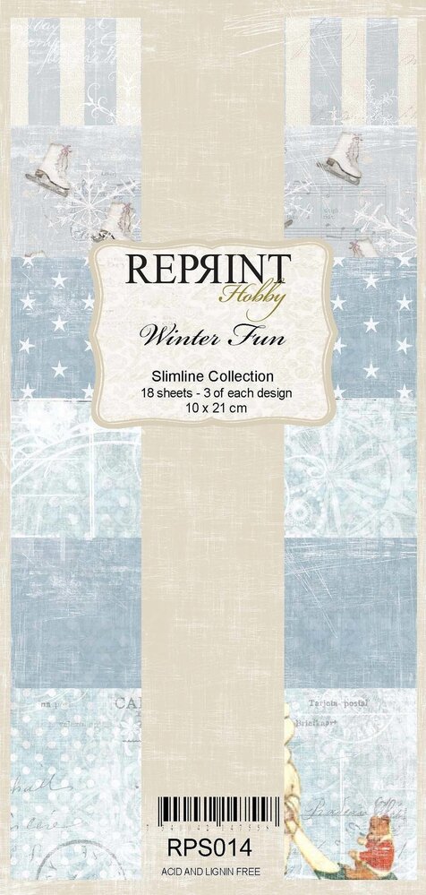 Reprint Winter Fun Slimline Paper Pack (RPS014) (OUTLET)