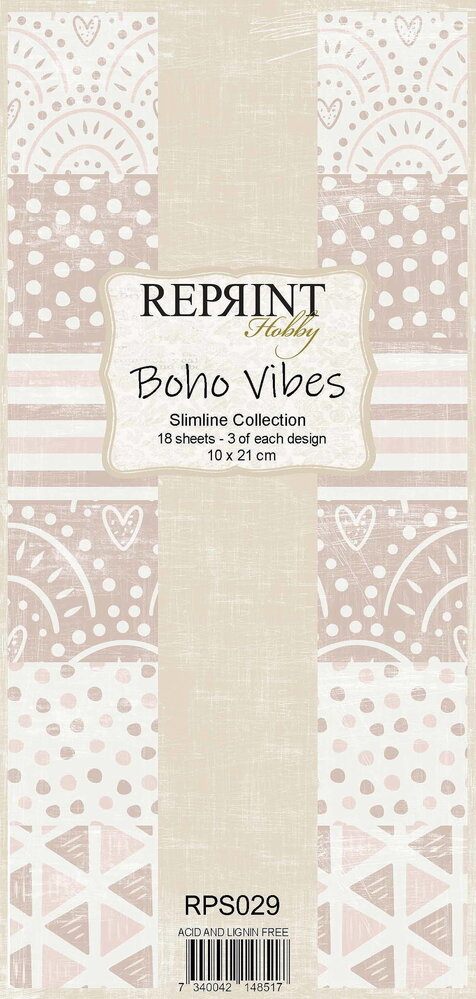 Reprint Boho Vibes Slimline Paper Pack (RPS029) (OUTLET)