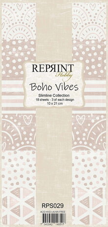 Reprint Boho Vibes Slimline Paper Pack (RPS029) (OUTLET)