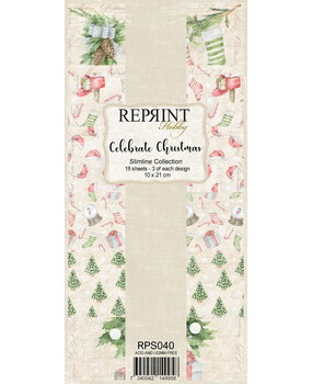 Reprint Celebrate Christmas Slimline Paper Pack (RPS040) (OUTLET)
