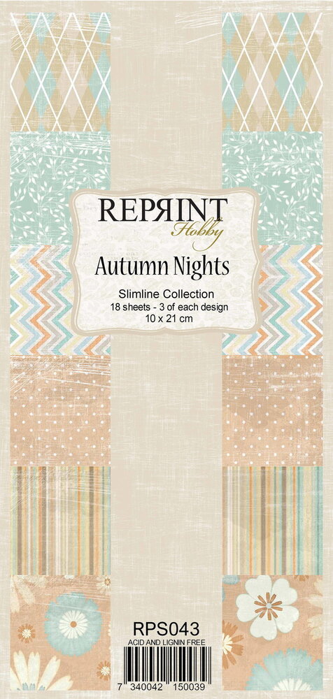 Reprint Autumn Nights Slimline Paper Pack (RPS043) (OUTLET)