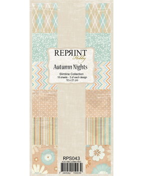 Reprint Autumn Nights Slimline Paper Pack (RPS043) (OUTLET)