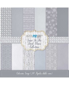 Papers For You Snow On The Forest Basics Midi Scrap Paper Pack (24pcs) (PFY-12397) (OUTLET)