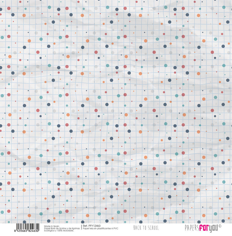 Papers For You Back to School Canvas Scrap Pack (8pcs) (PFY-12456) (OUTLET)