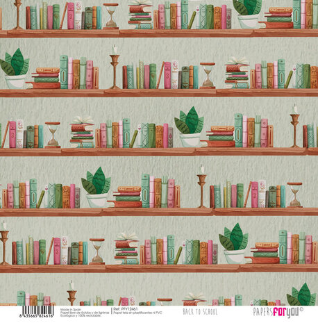 Papers For You Back to School Canvas Scrap Pack (8pcs) (PFY-12456) (OUTLET)