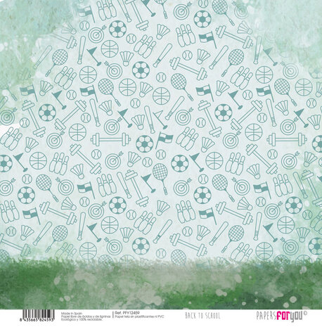 Papers For You Back to School Canvas Scrap Pack (8pcs) (PFY-12456) (OUTLET)