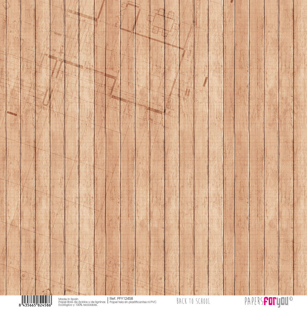 Papers For You Back to School Canvas Scrap Pack (8pcs) (PFY-12456) (OUTLET)