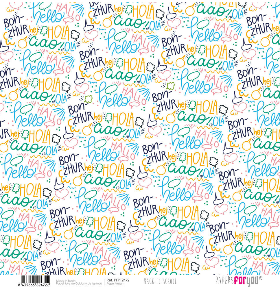 Papers For You Back to School Vellum Paper Pack (6pcs) (PFY-12466) (OUTLET)