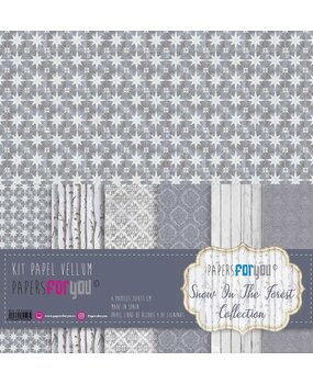 Papers For You Snow On The Forest Vellum Paper Pack (6pcs) (PFY-12526) (OUTLET)