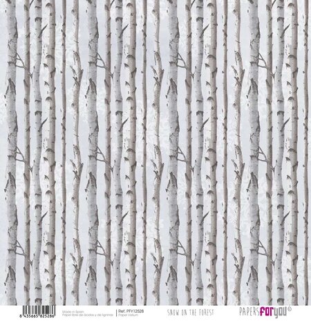 Papers For You Snow On The Forest Vellum Paper Pack (6pcs) (PFY-12526) (OUTLET)