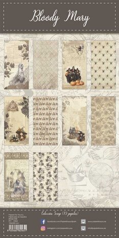 Papers For You Bloody Mary Slim Scrap Paper Pack (10pcs) (PFY-12565) (OUTLET)