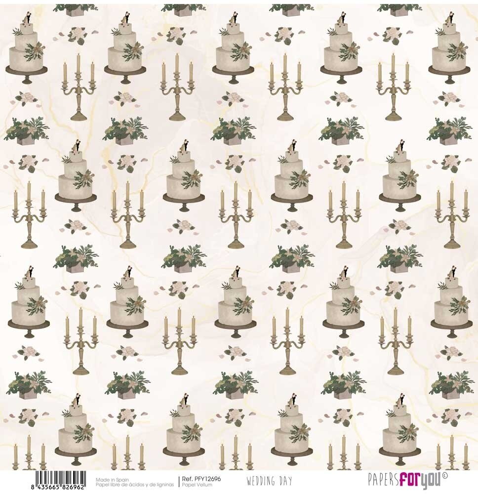 Papers For You Wedding Day Vellum Paper Pack (6pcs) (PFY-12695) (OUTLET)