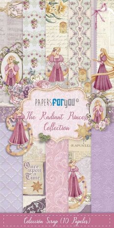 Papers For You The Radiant Princess Slim Scrap Paper Pack (10pcs) (PFY-13319) (OUTLET)