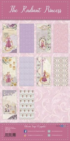 Papers For You The Radiant Princess Slim Scrap Paper Pack (10pcs) (PFY-13319) (OUTLET)