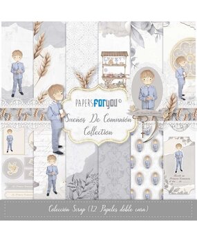 Papers For You Sueños De Comunión Niño Rubio Scrap Paper Pack (12pcs) (PFY-13411) (OUTLET)