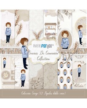 Papers For You Sueños De Comunión Niño Pelirrojo Scrap Paper Pack (12pcs) (PFY-13439) (OUTLET)