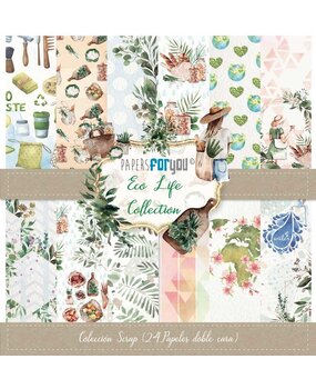 Papers For You Eco Life Mini Scrap Paper Pack (24pcs) (PFY-4396) (OUTLET)